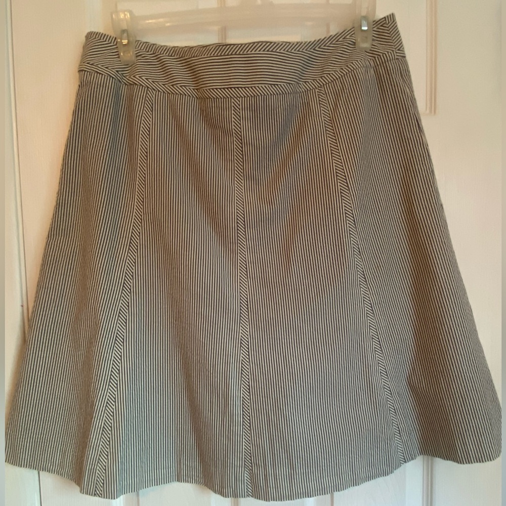Talbots Striped A-Line Skirt